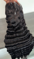 HD Loose deepwave closure wig